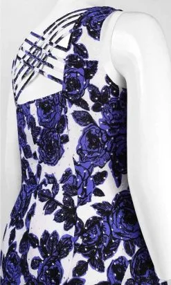 Adrianna Papell - 12249891 Strappy Floral V Neck Cocktail Dress - 1 Pc IVORY MULTI In Size 18W Available -Hot Sale WEDDING Store adrianna papell 12249891 strappy floral v neck cocktail dress 1 pc ivory multi in size 18w available ccsale 18w ivory multi 14659330998355