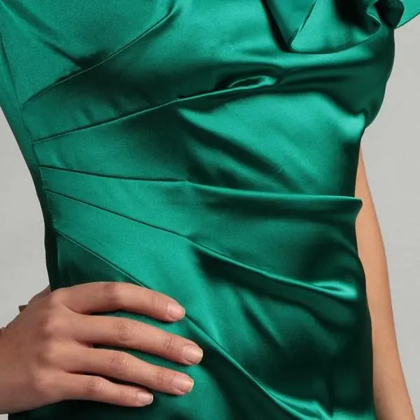 Adrianna Papell - 231M19610 Asymmetrical Pintuck Dress 5 Adrianna Papell - 231M19610 Asymmetrical Pintuck Dress - Image 5