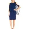 Adrianna Papell - AP1D100360 Sheer Bateau Sheath Dress