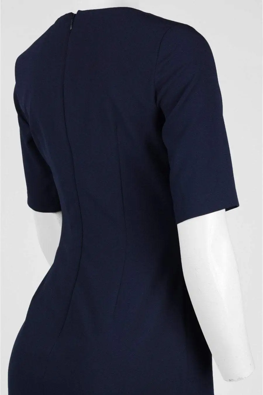 Adrianna Papell - AP1D100811 Short Sleeve V-neck Sheath Dress 8 Adrianna Papell - AP1D100811 Short Sleeve V-neck Sheath Dress - Image 8