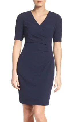 Adrianna Papell - AP1D100811 Short Sleeve V-neck Sheath Dress 11 Adrianna Papell - AP1D100811 Short Sleeve V-neck Sheath Dress -Hot Sale WEDDING Store adrianna papell ap1d100811 short sleeve v neck sheath dress special occasion dress 7191706992723