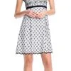 Adrianna Papell - AP1D101945 Lace Jewel Neck A-line Dress