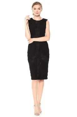 Adrianna Papell - AP1D102619 Piping Jewel Cocktail Dress