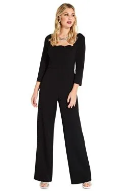 Adrianna Papell - AP1D102919 Scalloped Square Neck Jumpsuit