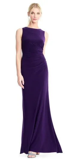 Adrianna Papell - AP1E203781 Embellished Bateau Jersey Sheath Dress