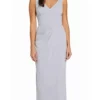Adrianna Papell - AP1E206762 Sleeveless V-Neck Column Long Crepe Dress