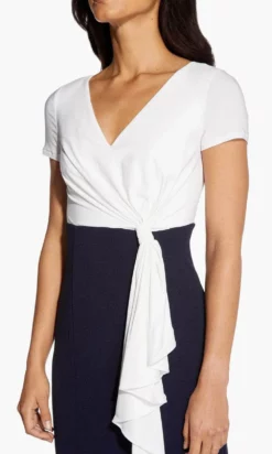 Adrianna Papell AP1E207892 - Tie Strap Trumpet Evening Dress -Hot Sale WEDDING Store adrianna papell ap1e207892 tie strap trumpet evening dress special occasion dress 30062212841555