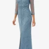 Adrianna Papell AP1E209946 P - Beaded Quarter Sleeve Evening Gown