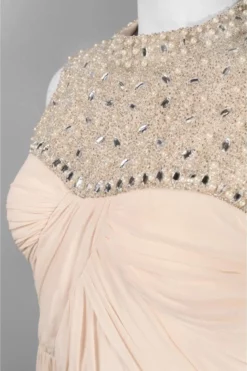 Adrianna Papell - Bejeweled Closed Neck Chiffon Gown 231M70230 -Hot Sale WEDDING Store adrianna papell bejeweled closed neck chiffon gown 231m70230 special occasion dress 5446430195769