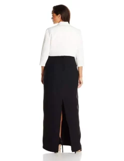 Adrianna Papell - Contrast Beaded Dress 81907701 -Hot Sale WEDDING Store adrianna papell contrast beaded dress 81907701 special occasion dress 28786886082643