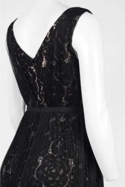 Adrianna Papell - Lace V-Neck Dress AP1D100192 -Hot Sale WEDDING Store adrianna papell lace v neck dress ap1d100192 special occasion dress 5446445793337