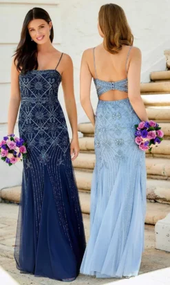 Adrianna Papell Platinum - 40334 Embellished Long Dress