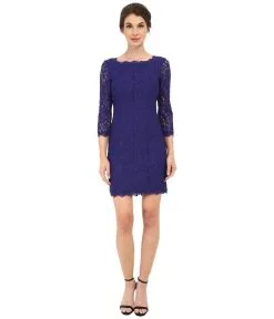Adrianna Papell - Quarter Length Sleeve Lace Dress 41864780 -Hot Sale WEDDING Store adrianna papell quarter length sleeve lace dress 41864780 special occasion dress 4 neptune 5445674139705