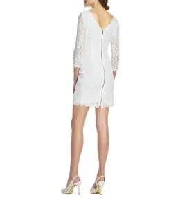 Adrianna Papell - Quarter Length Sleeve Lace Dress 41864780 -Hot Sale WEDDING Store adrianna papell quarter length sleeve lace dress 41864780 special occasion dress 5445674369081