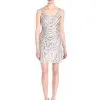 Adrianna Papell - Scoop Neck Sequined And Beaded Dress 41901090