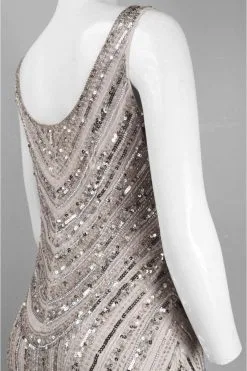 Adrianna Papell - Scoop Neck Sequined And Beaded Dress 41901090 5 Adrianna Papell - Scoop Neck Sequined And Beaded Dress 41901090 -Hot Sale WEDDING Store adrianna papell scoop neck sequined and beaded dress 41901090 special occasion dress 28966658736211