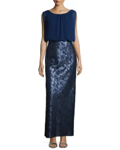 Aidan Mattox - Embellished Bateau Neck Dress 251704850 -Hot Sale WEDDING Store aidan mattox embellished bateau neck dress 251704850 special occasion dress 0 navy 29039433941075