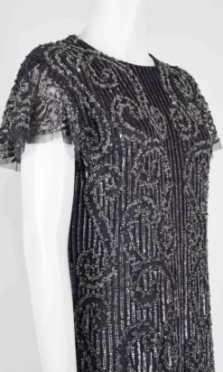 Aidan Mattox - MD1E204348 Embellished Mesh Cutout Back Cocktail Dress -Hot Sale WEDDING Store aidan mattox md1e204348 embellished mesh cutout back cocktail dress cocktail dresses 14841268174931