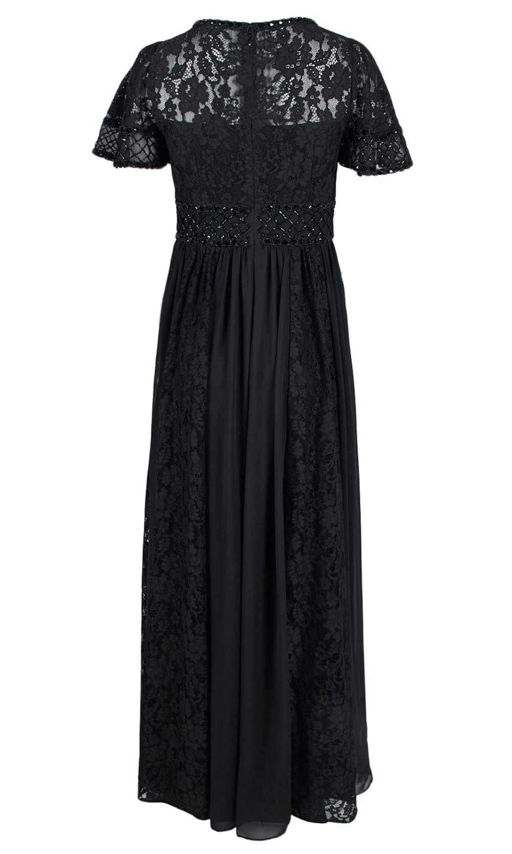 Aidan Mattox - MD1E204601 Embellished Lace A-Line Gown 4 Aidan Mattox - MD1E204601 Embellished Lace A-Line Gown - Image 4