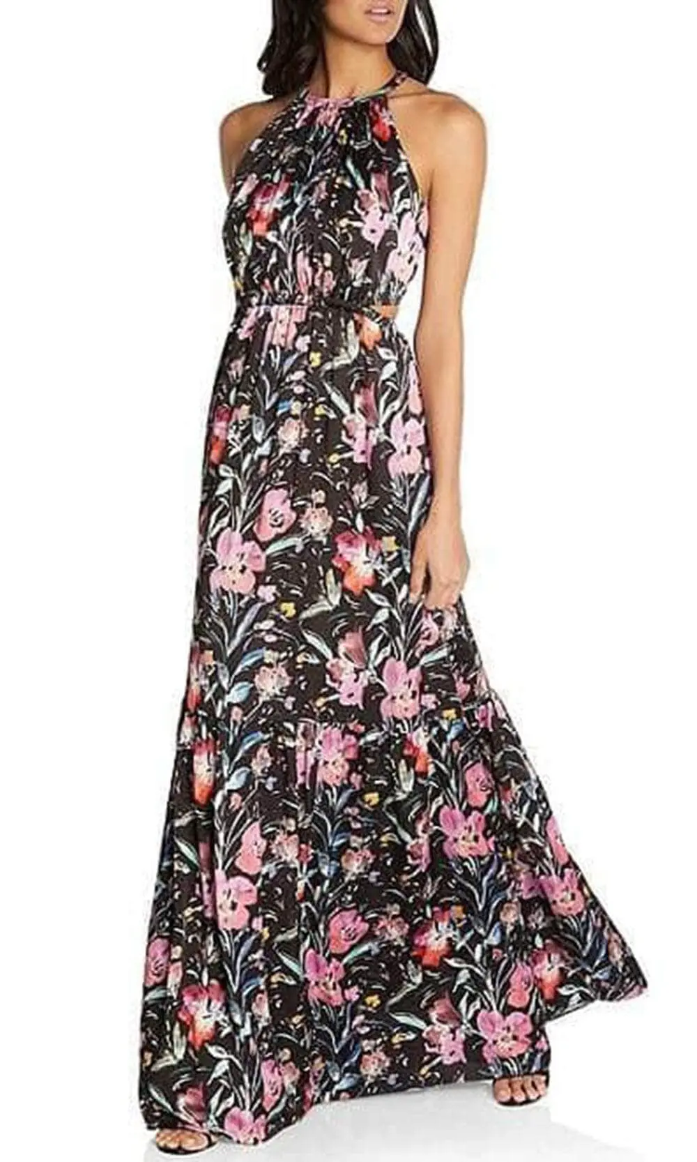 Aidan Mattox MN1E206767 - Halter Pleated Long Dress 3 Aidan Mattox MN1E206767 - Halter Pleated Long Dress - Image 3