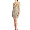 Aidan Mattox - Sequined Semi-Sweetheart Sheath Dress 151A95920