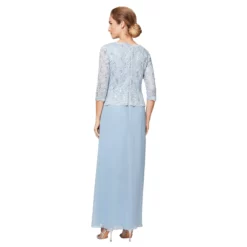 Alex Evenings - 112318 Scallop Lace Mock Dress With Chiffon Skirt -Hot Sale WEDDING Store alex evenings 112318 scallop lace mock dress with chiffon skirt mother of the bride dresses 30422489956435