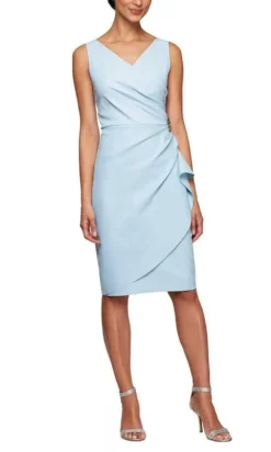 Alex Evenings - 134005 Faux Surplice Fitted Dress With Jewel Accent 30 Alex Evenings - 134005 Faux Surplice Fitted Dress With Jewel Accent -Hot Sale WEDDING Store alex evenings 134005 faux surplice fitted dress with jewel accent cocktail dresses 16 light blue 27987640123475