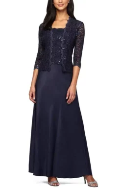 Alex Evenings - 2121198 Lace Quarter Sleeve Jacket Long Gown 7 Alex Evenings - 2121198 Lace Quarter Sleeve Jacket Long Gown -Hot Sale WEDDING Store alex evenings 2121198 lace quarter sleeve jacket long gown special occasion dress 28868111859795