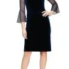 Alex Evenings 81918781 - Bell Sleeve Illusion Neckline Formal Dress
