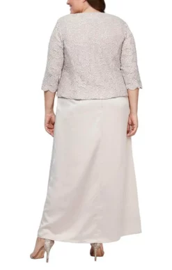 Alex Evenings - 84122326 Scallop Trimmed Bodice Laced Dress -Hot Sale WEDDING Store alex evenings 84122326 scallop trimmed bodice laced dress mother of the bride dresses 31434868785235