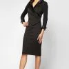 Alex Evenings - 134003 Long Sleeve V-neck Sheath Dress