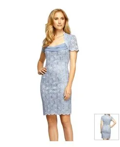 Alex Evenings - Queen Anne Neck Sheath Dress 212882