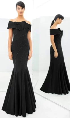 Alexander By Daymor - 1359 Off Shoulder Jersey Trumpet Gown -Hot Sale WEDDING Store alexander by daymor 1359 off shoulder jersey trumpet gown evening dresses 00 black 15872051544147