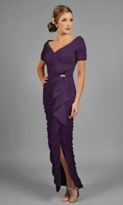 Alexander By Daymor - 8031 Shirred Off Shoulder Long Gown -Hot Sale WEDDING Store alexander by daymor 8031 shirred off shoulder long gown mother of the bride dresses 2 aubergine 29483617255507