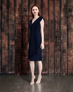 Alexander By Daymor - 869 Embellished Ruched V-neck Sheath Dress -Hot Sale WEDDING Store alexander by daymor 869 embellished ruched v neck sheath dress mother of the bride dresses 2 midnite 5782702456889 scaled