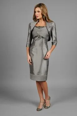 Alexander By Daymor - Ruched Cocktail Dress With Bolero 312