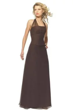 Alexia Designs - 2602 Illusion Halter Chiffon A-Line Dress