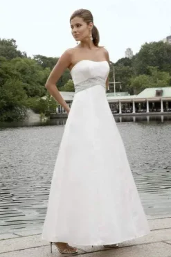 Alexia Designs - 2810 Strapless Inverted Basque A-Line Gown