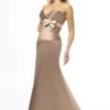 Alexia Designs - 2970 Pleated Sweetheart Satin Trumpet Dress