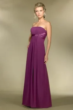 Alexia Designs - 2974 Strapless Empire Waist Chiffon A-Line Gown