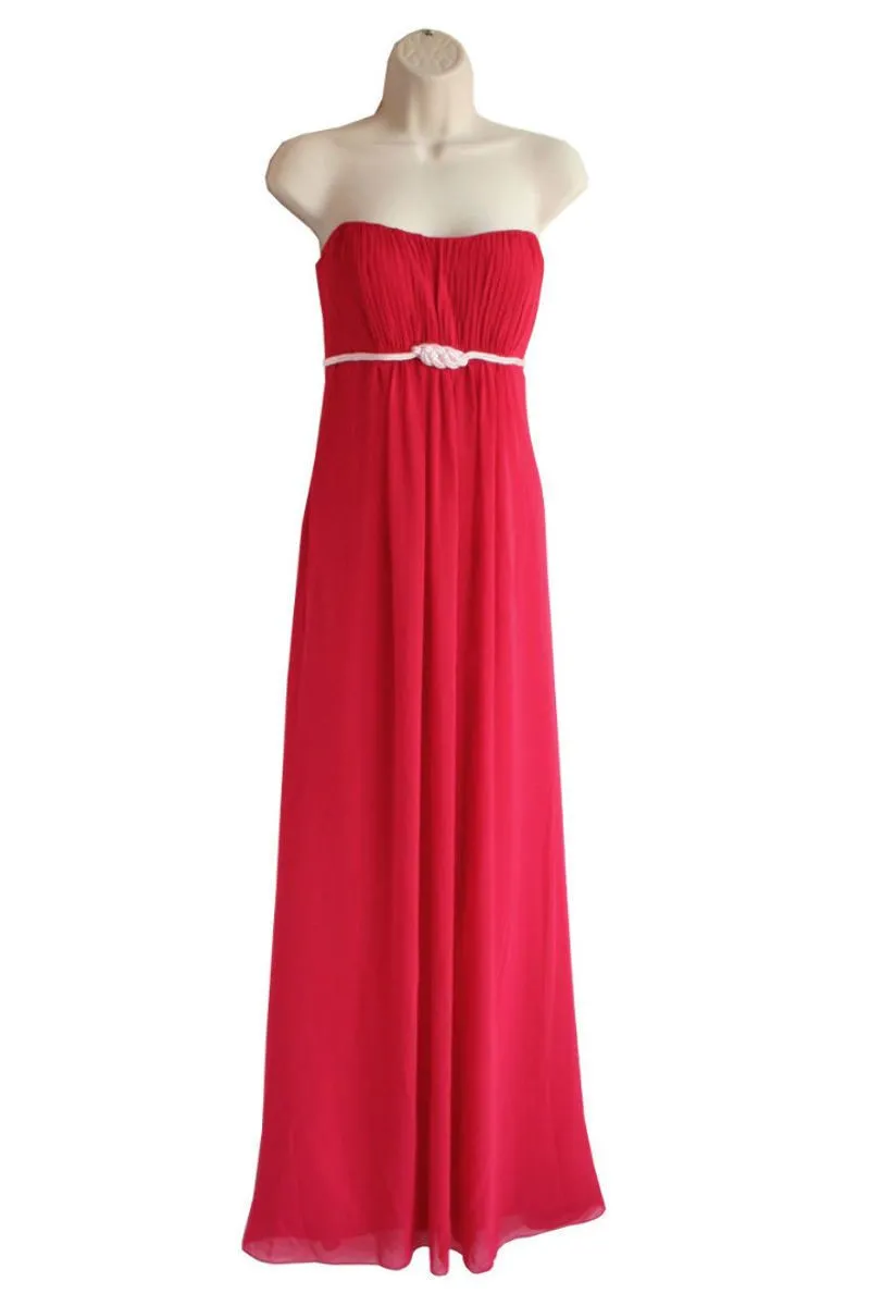 Alexia Designs - 4020 Strapless Pleated Empire Waist Chiffon Gown 2 Alexia Designs - 4020 Strapless Pleated Empire Waist Chiffon Gown - Image 2