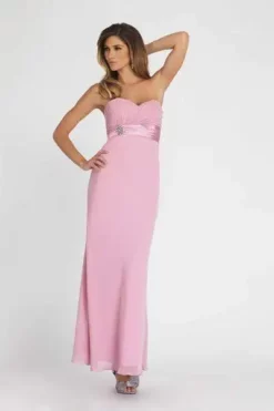 Alexia Designs - 4080 Strapless Shirred Bodice Empire Dress