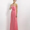Alexia Designs - 4150 Bella Chiffon Strapless Ruffle Sheath Dress