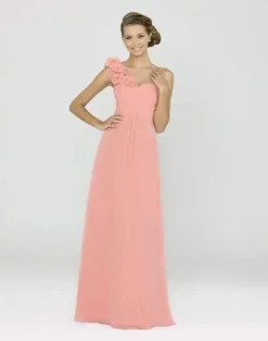 Alexia Designs - 4152 Ruffled Sweetheart Chiffon A-line Gown