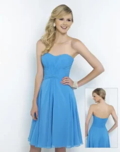 Alexia Designs - 4180 Pleated Sweetheart Chiffon A-line Dress