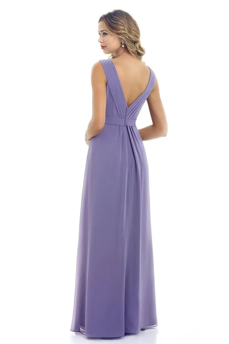 Alexia Designs - 4200 Embellished Pleated V-neck A-line Dress 2 Alexia Designs - 4200 Embellished Pleated V-neck A-line Dress - Image 2