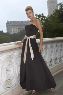 Alexia Designs - 665 Satin Strapless A-Line Gown