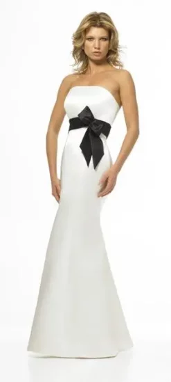 Alexia Designs - 696 Two Tone Satin Trumpet Dress