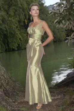 Alexia Designs - 822 Sleeveless Cummerbund Taffeta Gown