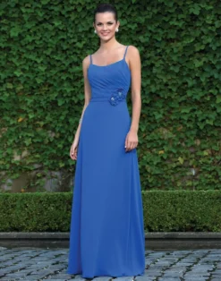 Alexia Designs - 898 Asymmetrical Shirred Bodice Chiffon Gown